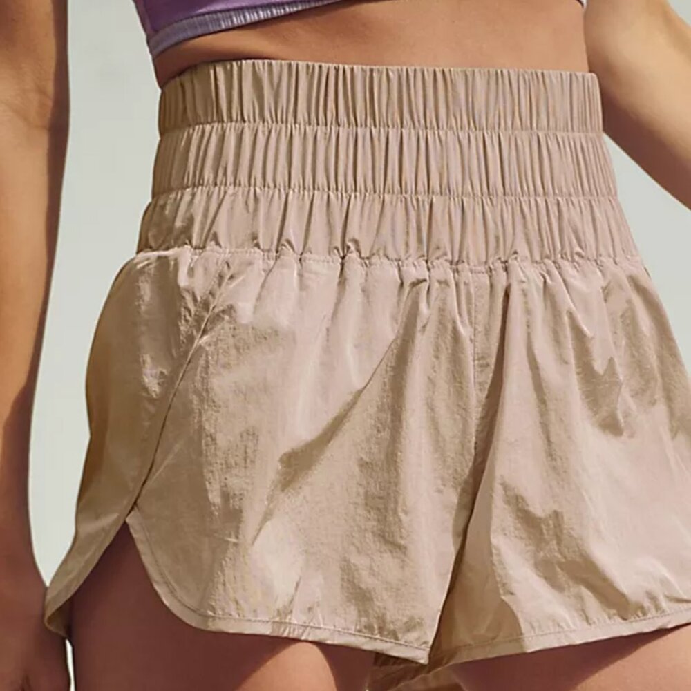 Free People Movement The Way Home Shorts Beige (small) workout athleisure gym